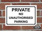 Privat kein unbefugtes Parken Correx Sicherheitsschild 300 mm x 200 mm schwarz/weiß.