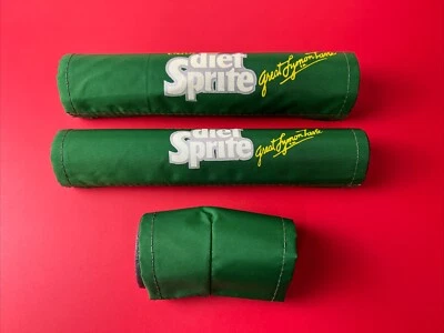 Juego de almohadillas BMX Enjoy Diet Sprite verde vintage NOS Foto 1 de 4