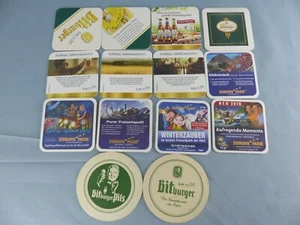 Lot de 14 SOUS BOCK différents BITBURGER beer coasters bierviltje Bierdeckel A10 - Imagen 1 de 2