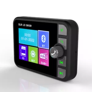 2.4" Auto DAB/DAB+ Autoradio Adapter Bluetooth Wireless FM Transmitter EmpfäNger - Bild 1 von 8
