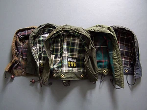 Barbour Waxed Hood Hoods Border Bedale Gamefair etc A106 A127 A128 A411 vintage - Picture 1 of 12