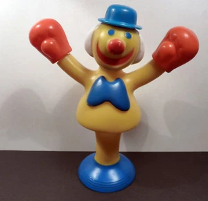 Pouët clown boxeur avec chapeau qui se lève et pied ventouse TBE - Picture 1 of 2