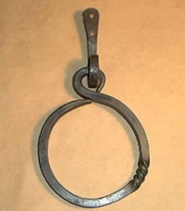 Simple Top Iron Towel Ring Hand Forged by PCBS Glad to do custom work - Picture 1 of 1