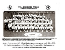 1976 SAN DIEGO PADRES 8X10 TEAM PHOTO WINFIELD DAVIS BASEBALL HOF USA
