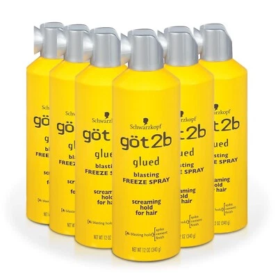 Spray para el cabello Got2B Glued Blasting Freeze Aero, 72 onzas, (paquete de 6- Foto 1 de 4