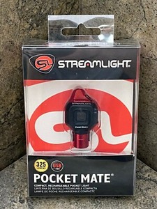 Streamlight Red Pocket Mate Flashlight 73301 USB Rechargeable  325 Lumens