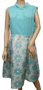 Vestido de diseñador para damas MARC ANGELO aspecto vintage talla 16 estampado como nuevo precio de venta sugerido por el fabricante 240 GBP - Imagen 1 de 5