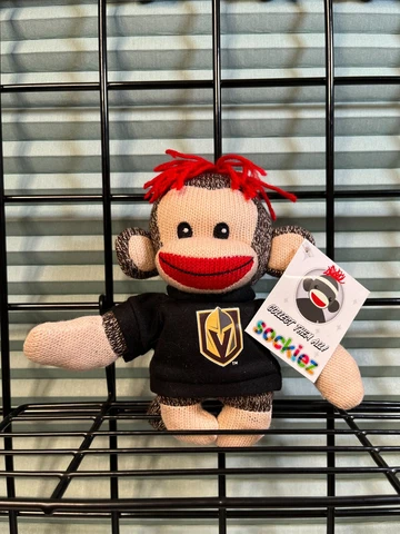 Vegas Golden Knights NHL 7" Plush Sock Monkey "sockiez"  - rare - made by aliens Cover