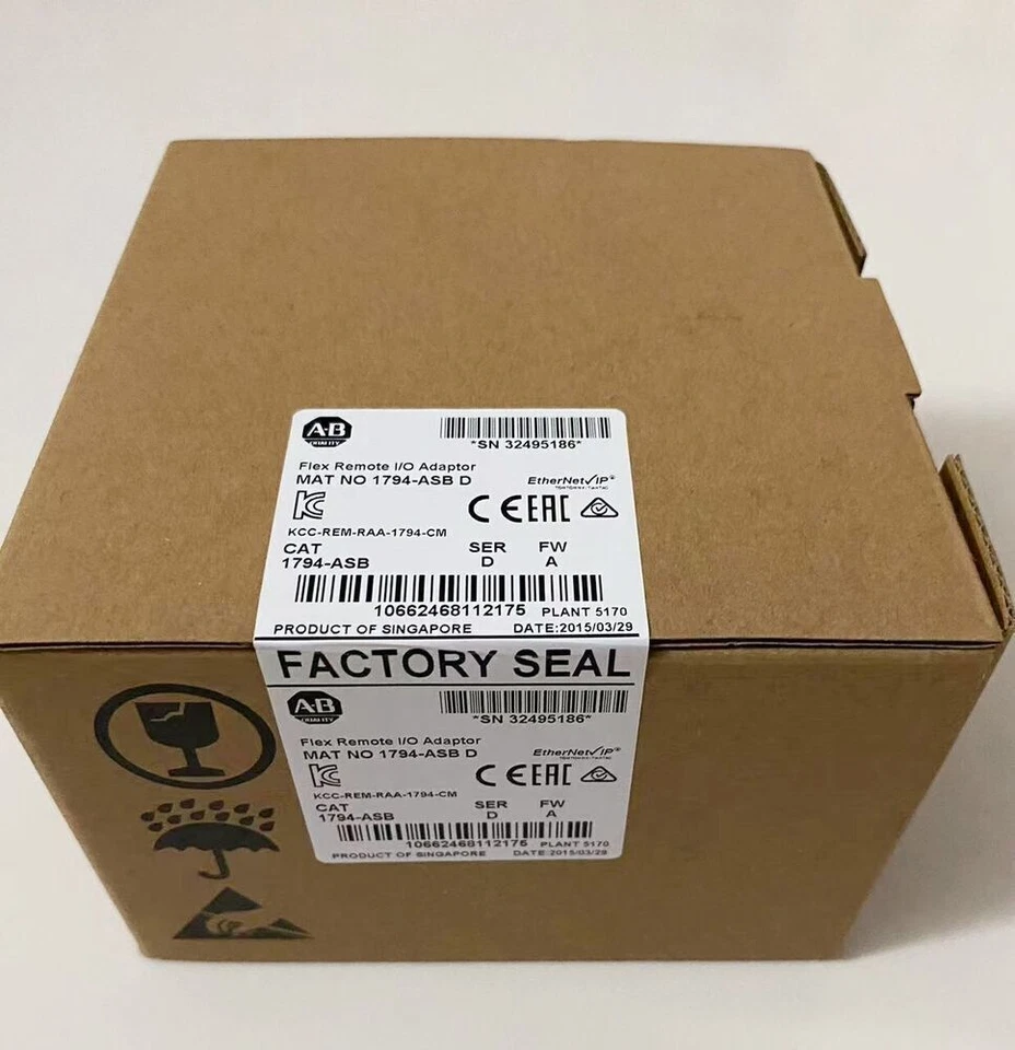 ALLEN-BRADLEY NEW Allen Bradley 1794-ASB SER D FLEX Remote I/O RIO Adapter 8 I/O 24V
