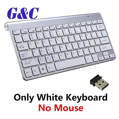 Slim 2.4GHz Cordless Wireless Keyboard and Mouse Set For PC MAC Laptop Tablet - Image 1 of 4