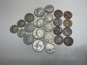 Sale US coins lot, no date guaranteed, all pre 64, free shipping - Picture 1 of 12