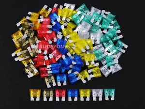120pcs 5 7.5 10 15 20 25 30 Amp Standard Regular Blade Fuse Car Assorted Set - Picture 1 of 4
