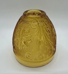 Lámpara de luz de hadas ámbar de vidrio Indiana vintage SOLO PANTALLA SUPERIOR repuesto - Imagen 1 de 10