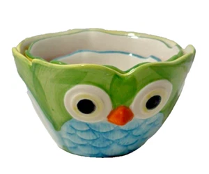 Pier 1 Imports Gres Anidación Búho Tazas Medidoras/Juego de 3/ - Imagen 1 de 7