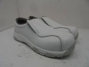 Nautilus Women's Slip-On Composite Toe Work Shoes N1642 White Leather Size 8.5M - Picture 1 of 8