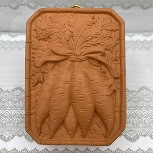 vtg japan terra cotta glaze coated mold Towle Gailstyn Sutton carrots spring - Picture 1 of 19