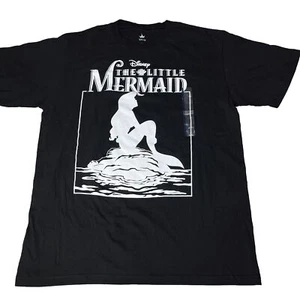 New Walt Disney THE LITTLE MERMAID Ariel T-Shirt Black Men Size Large    X10 - Picture 1 of 6