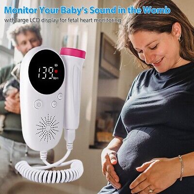 Baby Fetal Doppler Heart Beat Detector Rate Monitor Ultrasonic Sensitive Probe • 18.29£