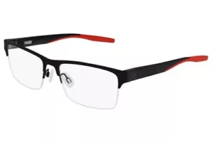 Puma PU0233O Eyeglasses Black Red 56mm PU0233O 003 - Picture 1 of 2
