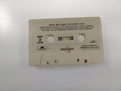 Hank Williams' Greatest Hits (Cassette, 1990, PolyGram Reissue) Tape ONLY Foto 1 de 3
