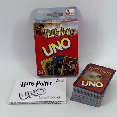 Harry Potter UNO Juego de Cartas Mattel 2003 COMPLETO EN EXCELENTE ESTADO Todo 110 Y2K Foto 1 de 4