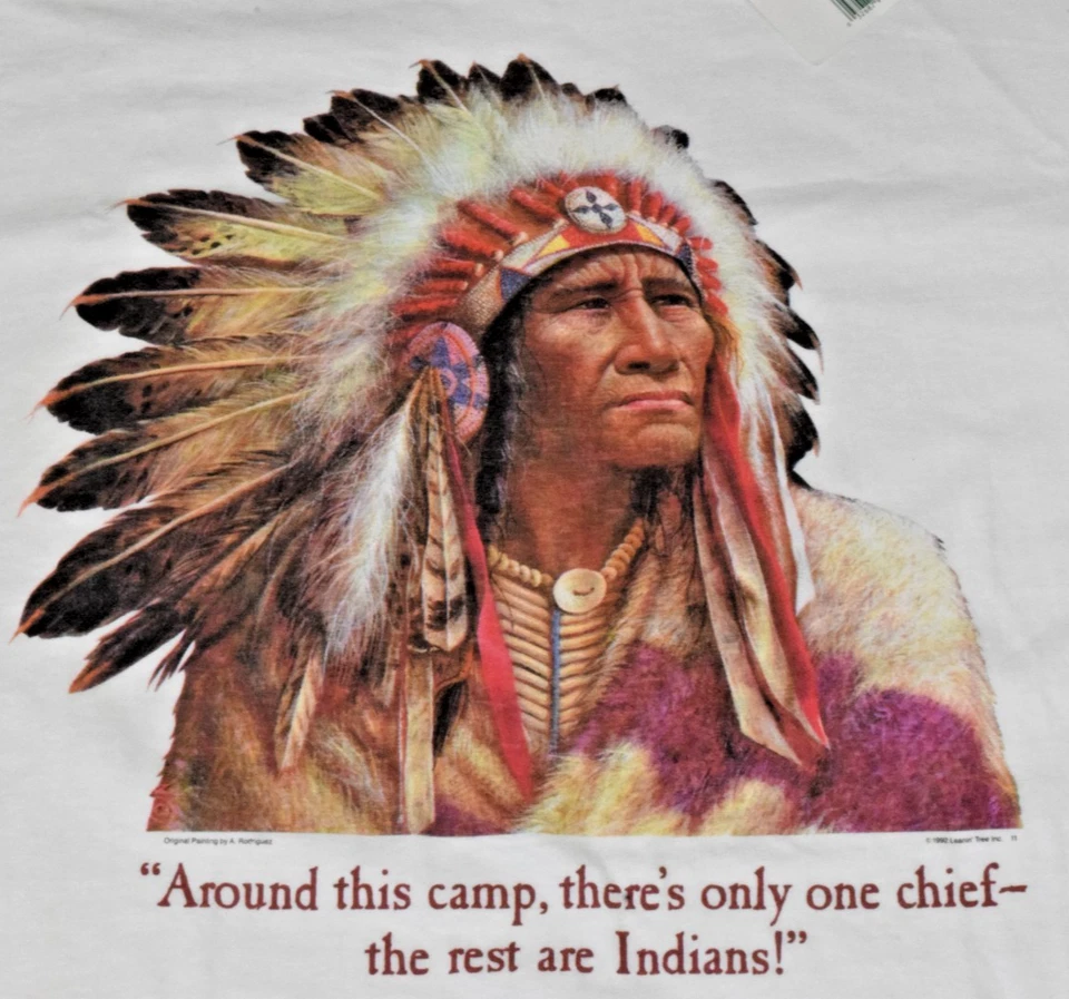 Camiseta De Colección Leanin Tree Talla XL 1992 Only One Chief Oneita Hecha en EE. UU. NUEVA CON ETIQUETAS Foto 1 de 4