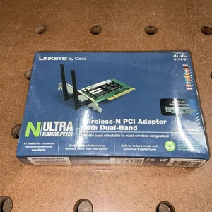 New Cisco Linksys Dual Band Wireless-N Network PCI Adapter WMP600N-EU - Picture 1 of 5