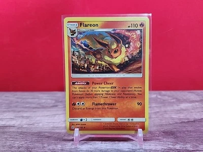 Pokémon TCG Flareon Cosmic Eclipse 25/236 Non-Holo LP - Image 1 of 2