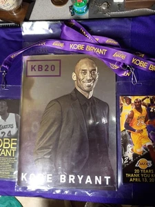 L.A LAKERS KOBE BRYANT FINAL GAME MAMBA DAY KB20 and Lanyard  - Picture 1 of 5