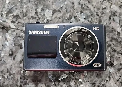 三星 DualView DV150F 1600 万像素自拍紧凑型蓝色相机 — 第 1/4 张图片