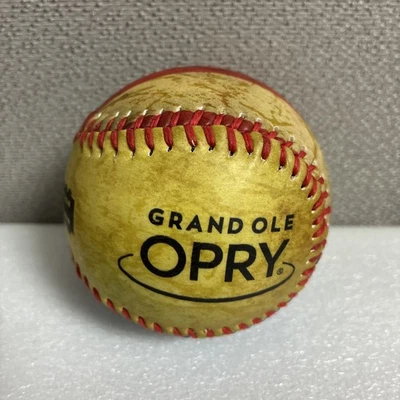 GRAND OLE OPRY GUITAR AND AMERICAN FLAG BASEBALL PROMOTIONAL BALL SOUVENIR - Image 1 of 4