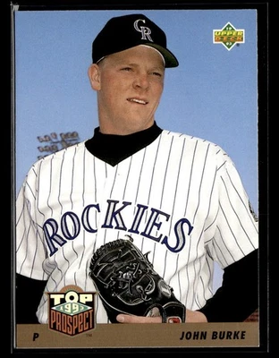 1993 Upper Deck John Burke #444 Rookie - Image 1 of 2