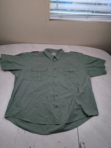 Cabela’s Safari Series Button Shirt Men’s 3XL XXXL Green Hiking Camp Outdoor - Picture 1 of 9