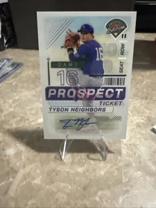2024 Panini Prospect Edition Tyson Neighbors #65 Holo Signatures Autograph Auto - Picture 1 of 3