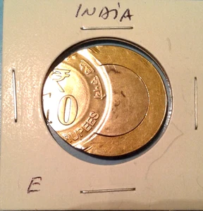 India Error 10 Rupees coin. Rare. - Picture 1 of 7