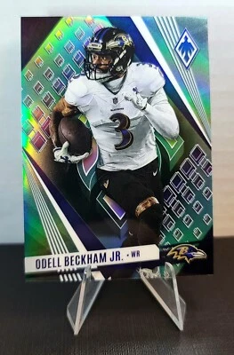 2024 Panini Phoenix Odell Beckham Jr. Teal Parallel SP 27/125 Baltimore Ravens - Image 1 of 3