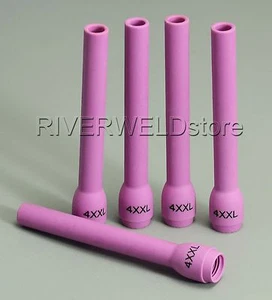 RIVERWELD 5pk TIG Alumina Nozzles Long 796F79XXL #4XXL 1/4" 6.5mm for WP 9 20 25 - Picture 1 of 3