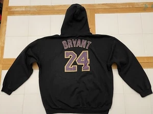 NIKE LA LAKERS HOODIE XL SWEATSHIRT PULLOVER LOS ANGELES KOBE BRYANT VINTAGE 90s - Picture 1 of 9