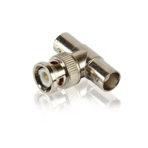 Conector BNC macho a doble hembra de 3 vías hembra adaptador CCTV cámara divisor DVR - Imagen 1 de 7