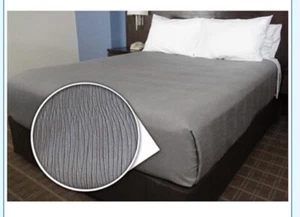 Top Sheet Wellenmuster/Struktur volle Größe grau Schindel 90” x 104” Artikel 0033489 - Bild 1 von 4