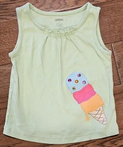 Gymboree Popsicle Party Girls Size 5 Tank Top w/Ice Cream Cone EUC - Picture 1 of 4
