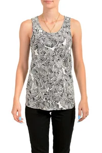 Hugo Boss Women's "Inolea" Geometric Print Tank Top Sleeveless Blouse Top - Picture 1 of 5