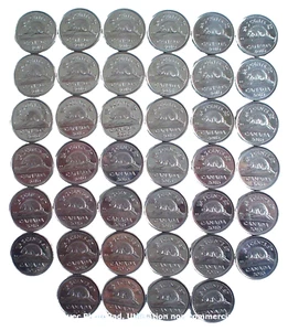 LOTE 40 CANADIENSES 5 CENTAVOS DE 2016 **** 40 PIEZAS DE 5 CENTAVOS CANADÁ DE 2016 - Imagen 1 de 7