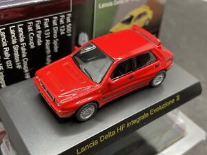 Kyosho 1/64 Fiat&Lancia Lancia Delta HF integrale red diecast Evoluzione 2 16J1