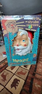 Christmas Vintage Blow-Mold PEEKING SANTA Empire 1968 Original all. No light - Picture 1 of 19