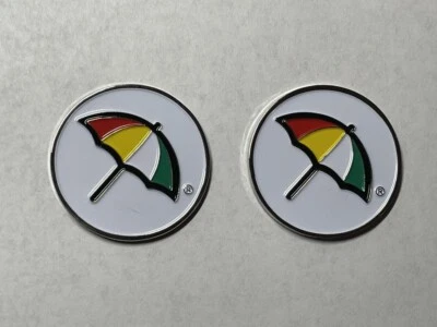 ARNOLD PALMER UMBRELLA LOGO Arnold Palmer Umbrella 1.5" Heavyweight Double-Sided Medallion Coin Golf Marker
