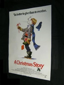 Original Advance CHRISTMAS STORY British Printed International Poster on Linen - Picture 1 of 1
