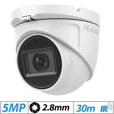 5MP Hikvision HiLook 4in1 CCTV Camera 2.8mm IR 30M IP67 THC-T150-MS - Image 1 of 4