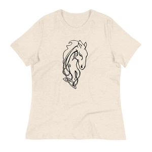 Celtic Horse Women's Relaxed Fit T-Shirt - Picture 1 of 10