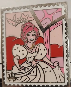 Disney Pin Giselle Enchanted CHASER Princess Stamp Mystery Crown Pink Gown 82731 - Picture 1 of 3
